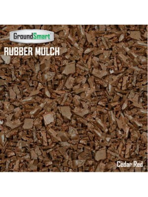 Groundsmart Cedar Red Rubber Mulch